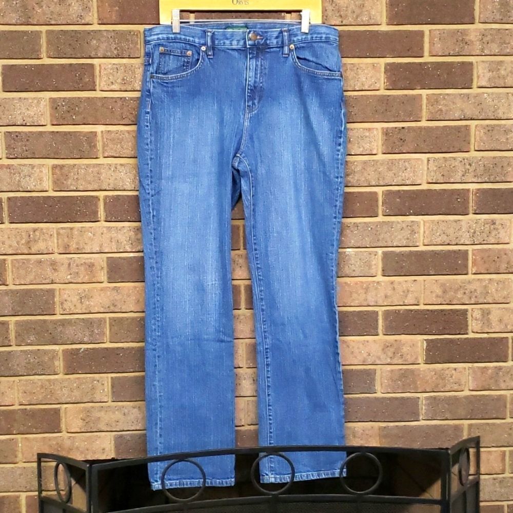 Lauren Ralph Lauren Blue Straight Leg Jeans
